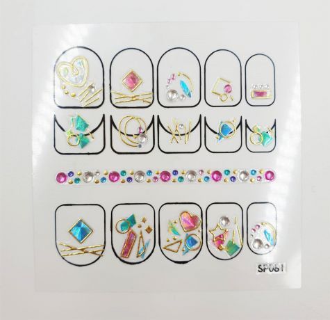 Наклейки для ногтей SP081