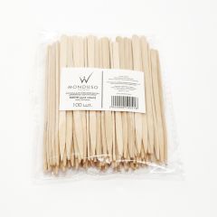 Шпатели деревянный одноразовые "Мини" Italwax 100 штук в упаковке