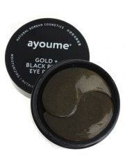 АЮМ Патчи для глаз от тёмных кругов с золотом и чёрным жемчугом AYOUME GOLD+BLACK EYE PATCH 1.4гр*60