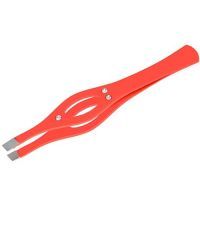 Пинцет прямой Metzger РТ-213 (2)-OG , оранжевый со стразами