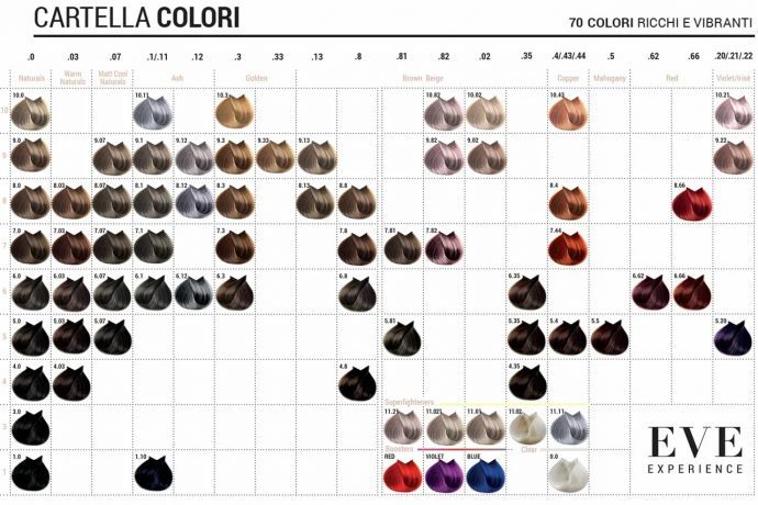 Краска для волос EVE Experience 6.66 тёмный блондин насыщенный красный, 100мл