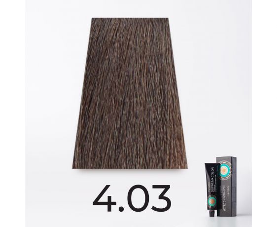 Краска для волос FarmaVita Suprema 4.03 теплый  каштан, 60мл
