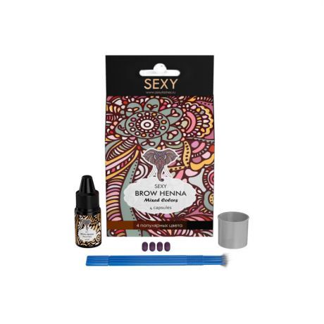 Набор для домашнего использования Innovator Cosmetics Sexy Brow Henna (4 цвета)