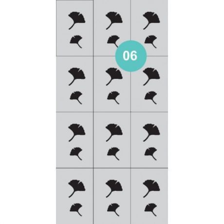 Aeropuffing Stencil №06 - трафарет №06 (гвоздика)