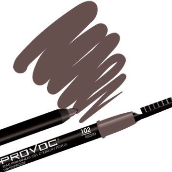 Гелевая подводка в карандаше для бровей PROVOC Eye Brow Liner №102 Seductiv															