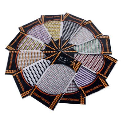 Стразы на клеевой основе для декорирования крупные (3размера, в ассорт.)