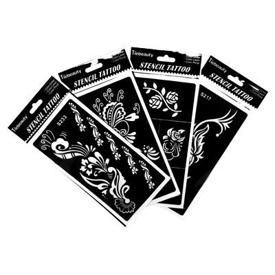 Трафареты для боди-арт и мехенди IRISK 10х18,5см (в ассорт.)