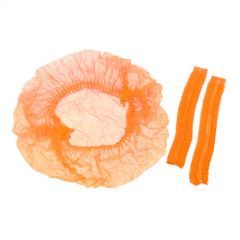 Медицинская шапочка Шарлотта (оранжевая) 100 шт /уп.