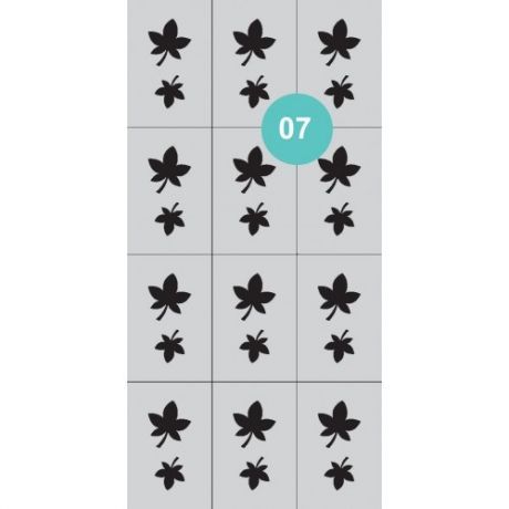 Aeropuffing Stencil №07 - трафарет №07 (клен)