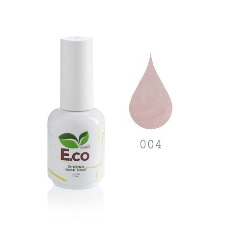 Базовое покрытие для гель-лака для жестких и длинных ногтей E.co Nails Strong Base Coat №04, 15 мл