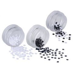 Стразы полимерные плоские квадратики, 100шт