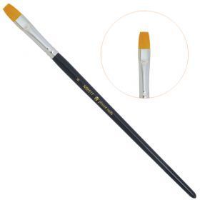 Кисть Planet Nails гелевая квадратная №8 (98317.8)