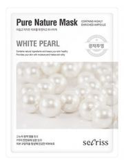 AH Secriss Маска для лица тканевая SECRISS PURE NATURE MASK Pack-White pearl 25мл