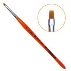 Кисть Planet Nails гелевая квадратная из синтетического волоса № 4