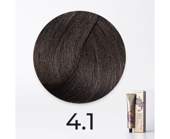 Краска для волос FarmaVita Life Color Plus 4.1 коричнево-пепельный, 100мл
