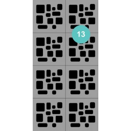 Aeropuffing Stencil №13 - трафарет №13 (супер эллипсы)