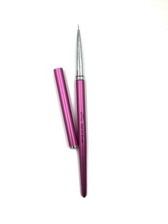 Кисть короткая тонкая с колпачком "Розовая"