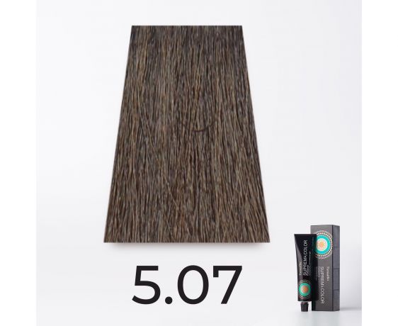 Краска для волос FarmaVita Suprema 5.07 холодный светло каштановый, 60мл