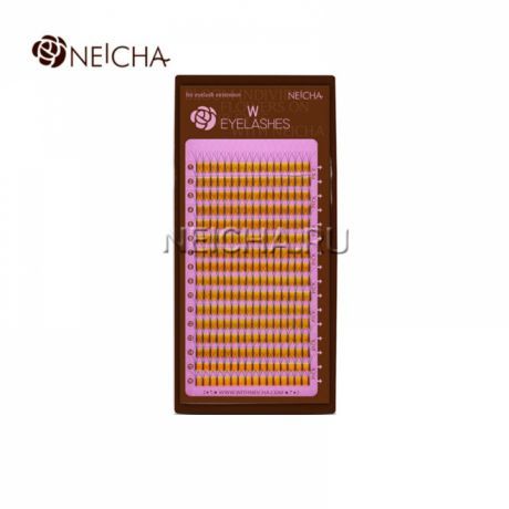 Ресницы NEICHA двойные MIX "2" Y-тип C 0,10 (8-14)