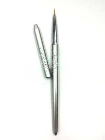 Кисть тонкая с колпачком "Серебро"
