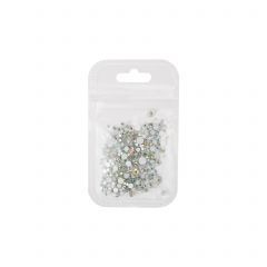 Стразы MIX размеров голография E.Co Nails, 300шт