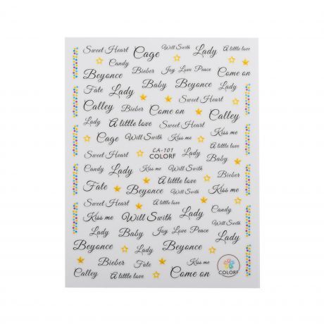 Наклейки для ногтей CA101