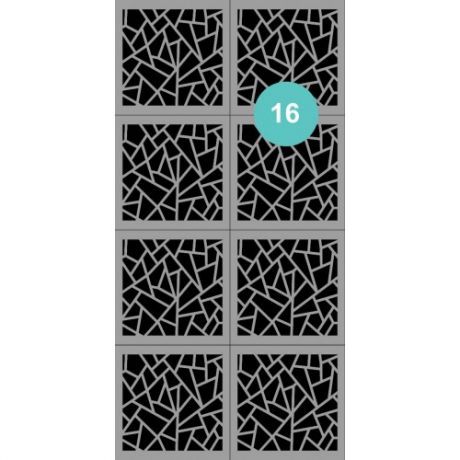 Aeropuffing Stencil №16 - трафарет №16 (разбитое-стекло)