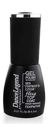 Гель-лак для ногтей "Dance Legend" Flexy Top Coat gel polish 6мл БЕЗ липкого слоя