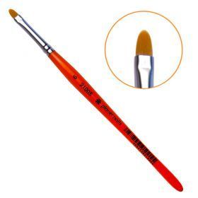 Кисть Planet Nails гелевая овальная из синтетического волоса № 6