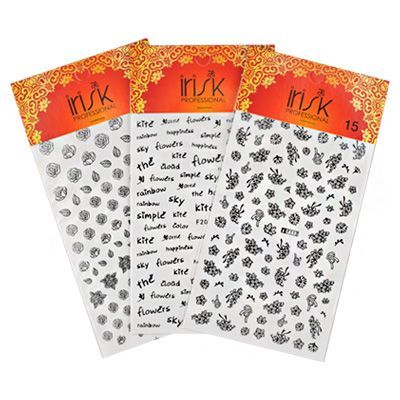 Наклейки для ногтей ультратонкие Блэки в ассортименте