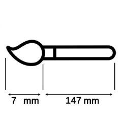 Кисть скошенная IRISK Rose Gold для бровей