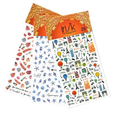 Наклейки для ногтей ультратонкие Эмодзи  в ассортименте