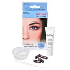 Краска-хна для бровей синтетическая темно-коричневая Godefroy 4 капсулы