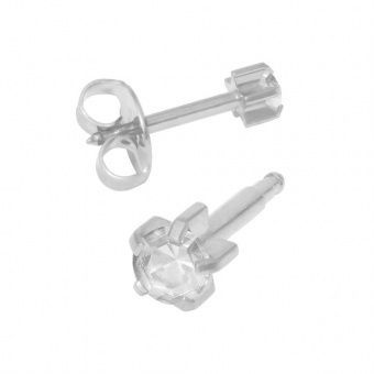 L 104-в крапане, большой размер, прозрачное стекло, стальные с золотым покрытием