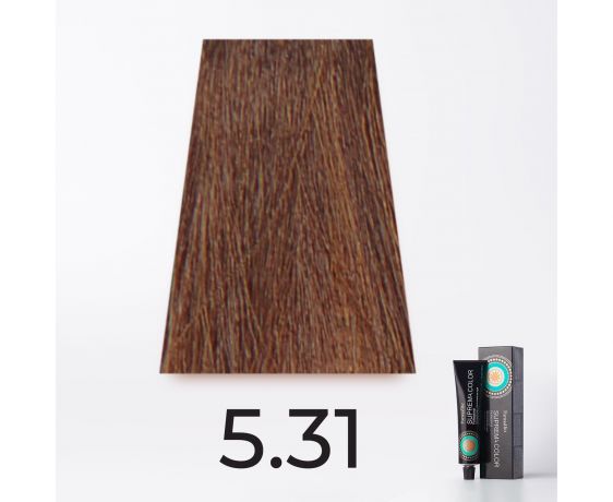 Краска для волос FarmaVita Suprema 5.31 светлый каштан золотисто-пепельный, 60мл