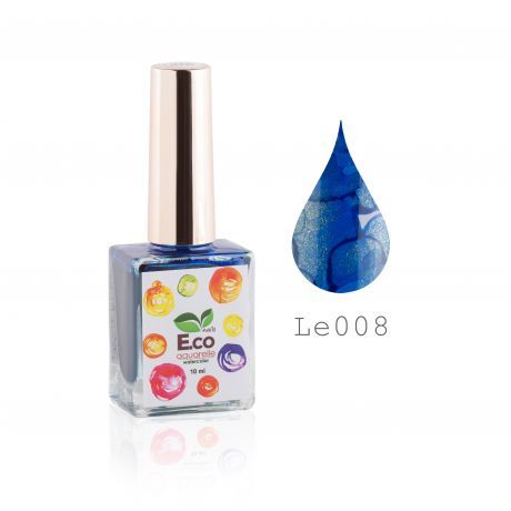 Акварель для дизайна ногтей E.co Nails Water Color Limited Edition LE008, 10мл 