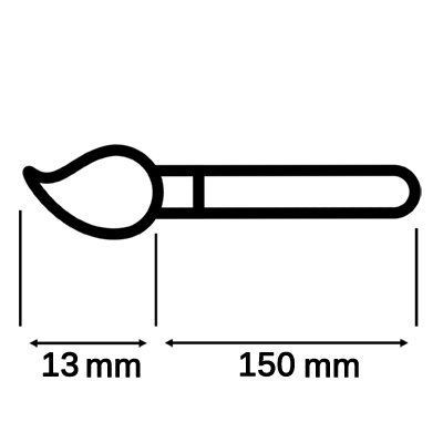 Кисть макияжная средняя Molly для нанесения теней