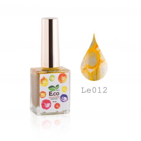 Акварель для дизайна ногтей E.co Nails Water Color Limited Edition LE012, 10мл