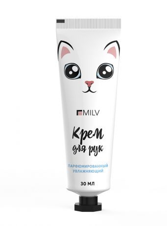 Крем Milv для рук увлажняющий "Молочные злаки и мед" 30 мл.