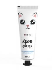 Крем Milv для рук увлажняющий &quot;Молочные злаки и мед&quot; 30 мл.