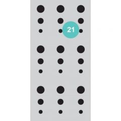 Aeropuffing Stencil №21 - трафарет №21 (кружочки)