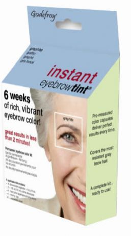 Набор Godefroy для домашнего использования. ¶Тонирующий состав следует наносить навномерно на брови