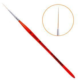 Кисть Planet Nails для дизайна из синтетического волоса длинный волосок № 00