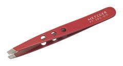 Пинцет скошенный Metzger РТ-360-D/R (Dotted),  красный