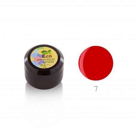 Гель краска для стемпинга E.co Nails №07 (красный)