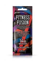 Крем для солярия “Fitness Fusion”  с экстрактом клюквы, зверобоя, кофеином,14 бронзаторов,15мл