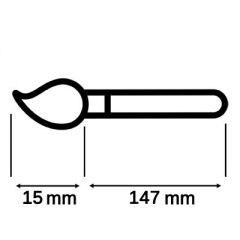 Кисть-бочонок мини IRISK Rose Gold для нанесения и растушевки теней