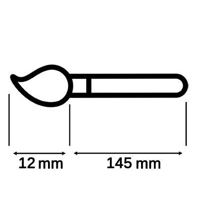 Кисть-бочонок мини IRISK Rose Gold для растушевки теней