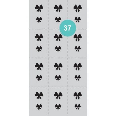 Aeropuffing Stencil №37 - трафарет №37 (бантики)