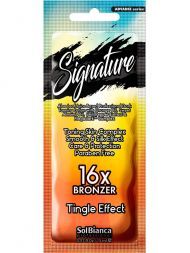 Крем для солярия “Signature” Tingle эффектом,16 бронзаторов, 15мл